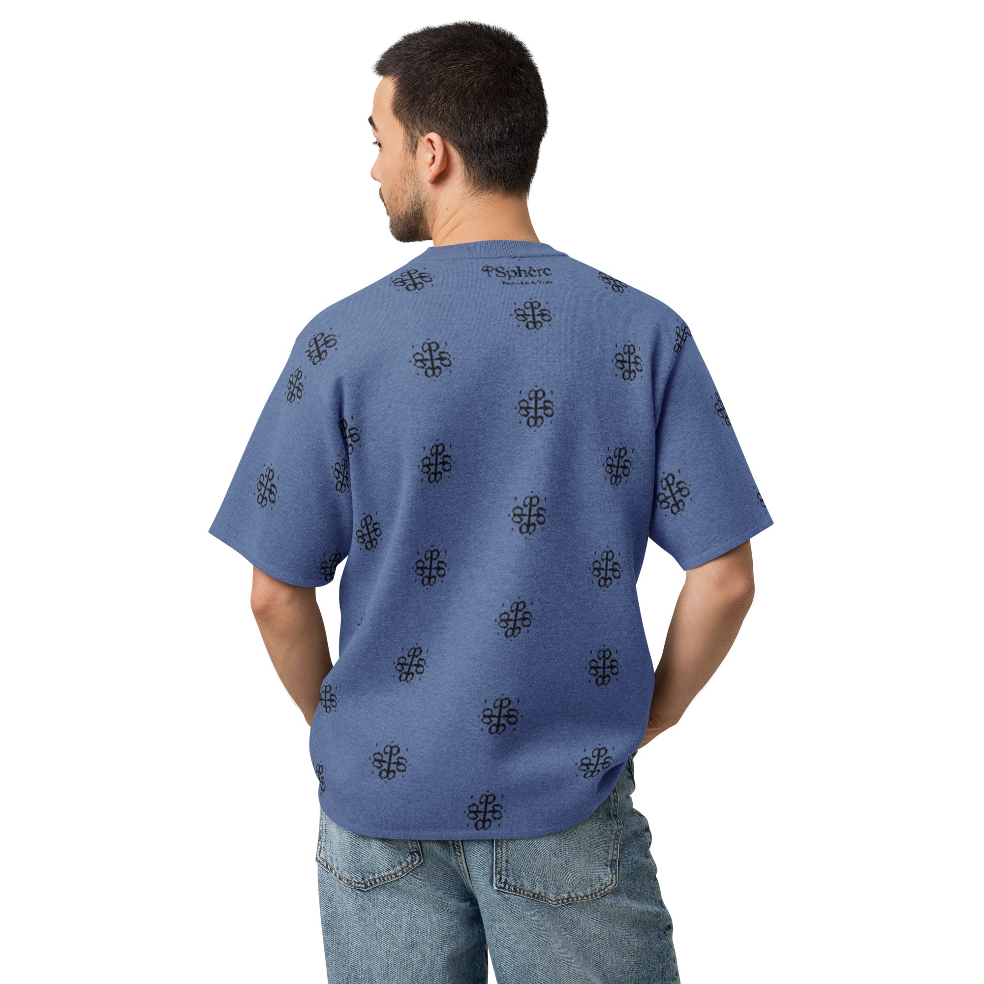 Azurine Knitted T-Shirt model Lioré